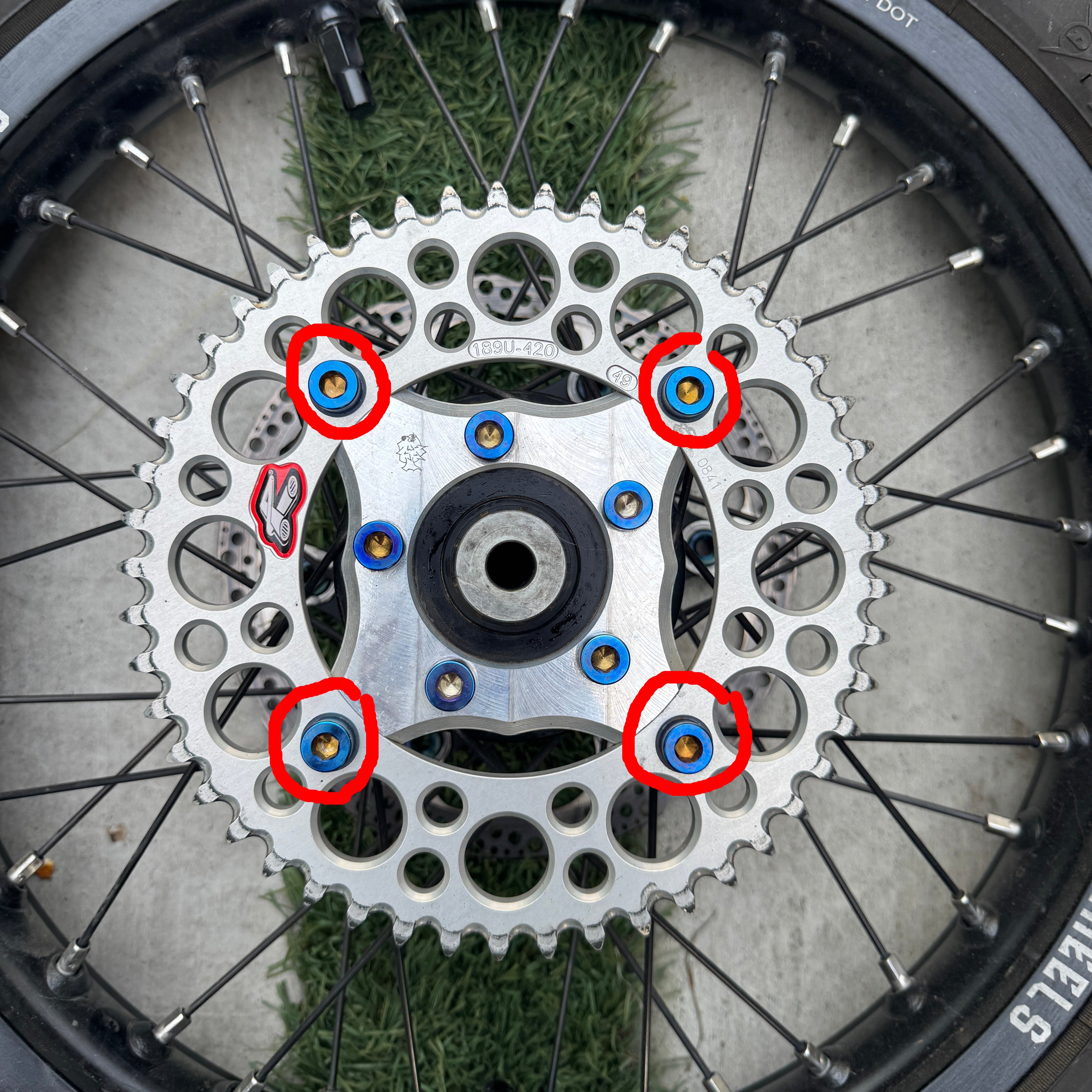 Renthal Sprocket Adapter Titanium Bolts