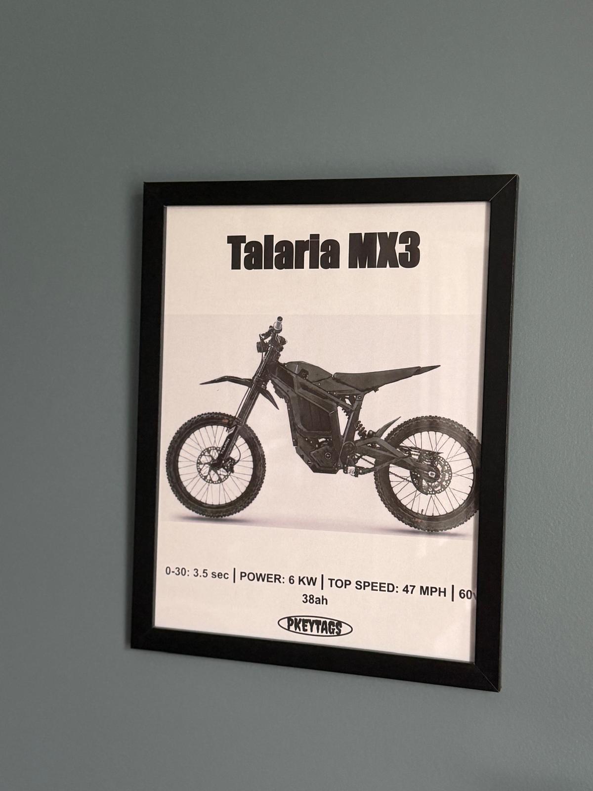 Talaria MX3 Framed Poster