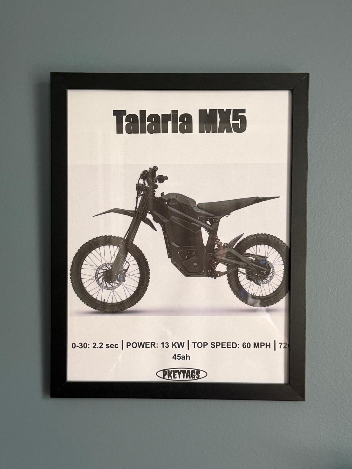 Talaria MX5 Framed Poster