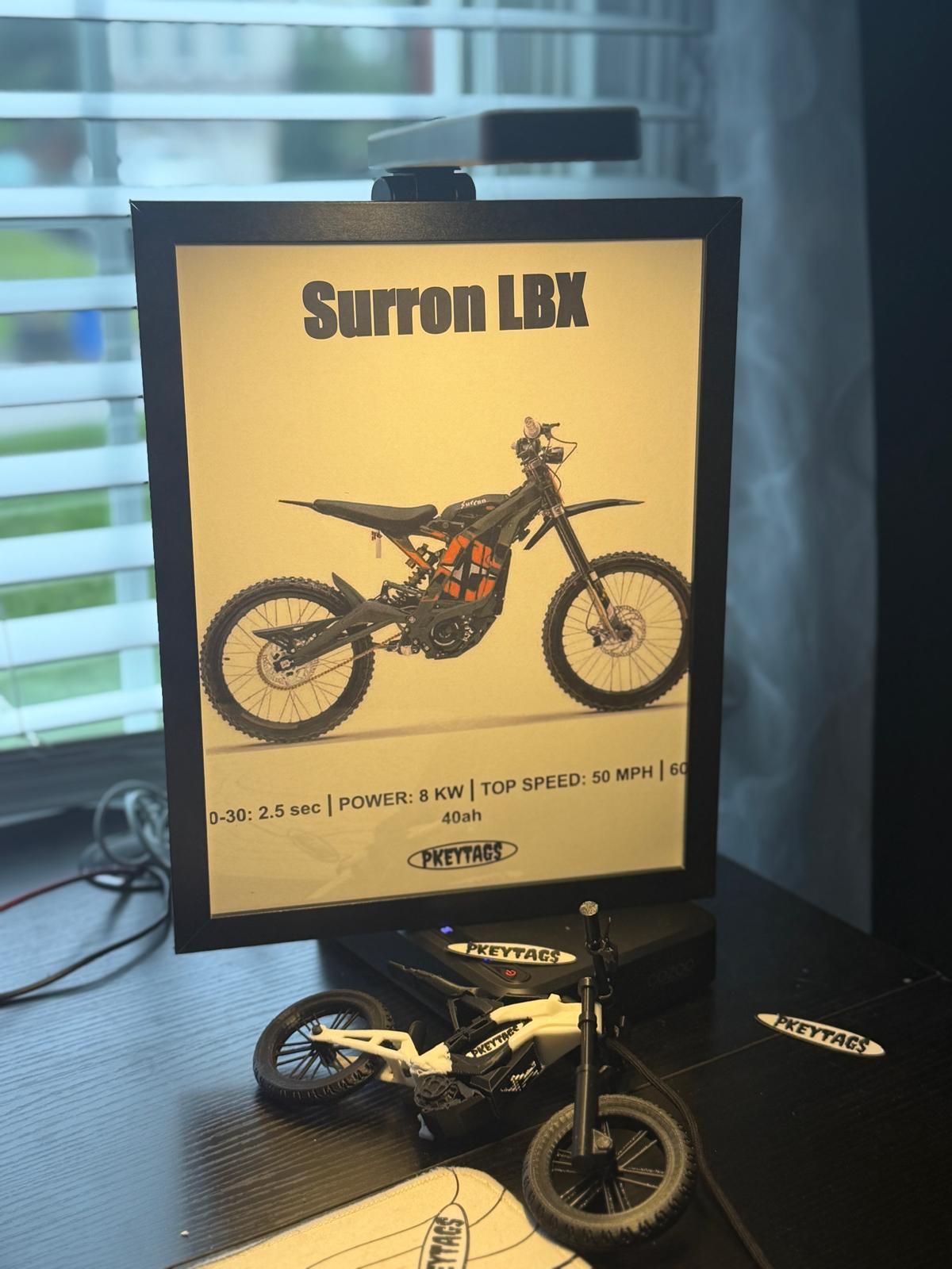 Surron Light Bee X Framed Poster (Black)
