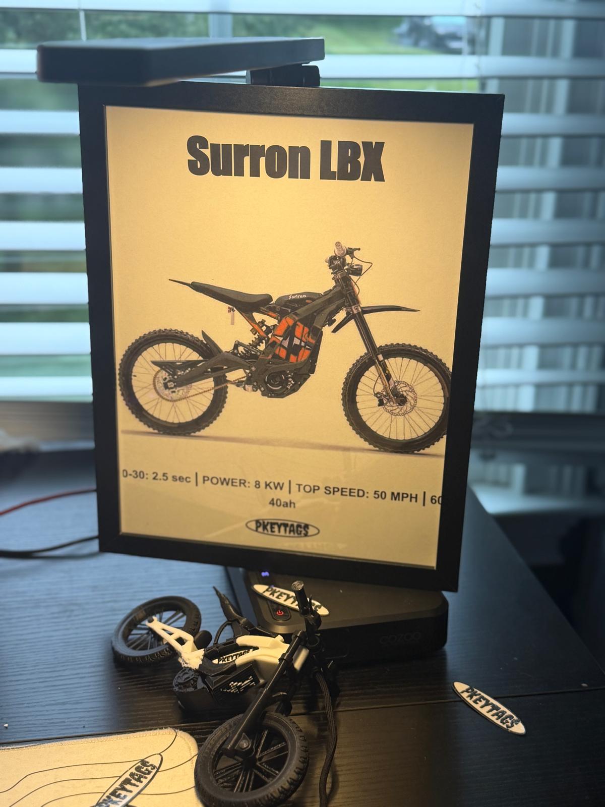Surron Light Bee X Framed Poster (Black)