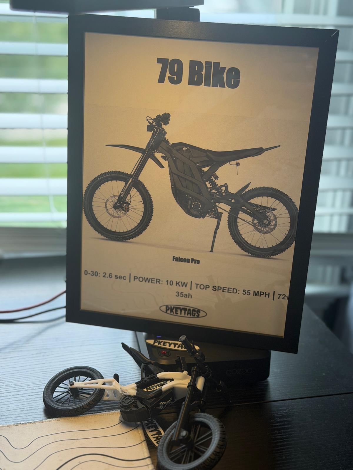 79 Bike Falcon Pro Framed Poster